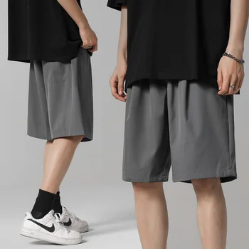 2023 Bărbați pantaloni Scurți de Marfă de Vară se Răcească Solid Multi Buzunare Jogger Liber Cordon Plus Dimensiunea sex Masculin Scurt Pantaloni E20