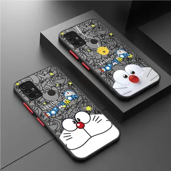 Caz de telefon pentru Samsung Galaxy A12 A70s A71 A50s A51 A52 5G A21s A70 A31 A32 A30 A50 A13 Moale de Lux Imprimare Anime Doraemon Acoperi