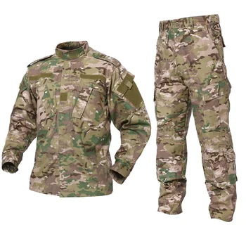 CP & ACU Exterior Camuflaj Uniforma Armatei Tactice Militare Uniforme de Luptă Vânătoare Costum BDU Formare Drumeții Sacou Și Pantaloni