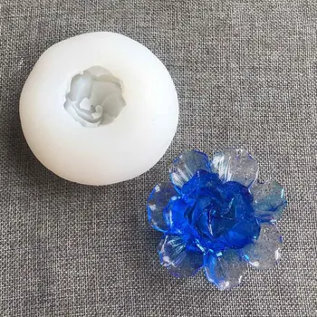 Manual DIY 3D Rose Lumânare Planta Aromoterapie Mucegai Silicon Trandafir Ipsos Rășină Acasă Decorare Cadou Decor Consumabile
