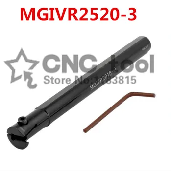 MGIVR2520-3/ MGIVL2520-3 CNC Interne Cioplire Strung Tool Holder,3mm Lățime de Canelare & Despărțire Instrument de Tăiere Titular,MGMN300 Instrument h