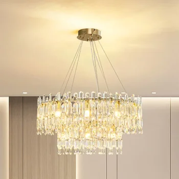 Postmodern De Lux Cristal Candelabru Tavan Creative De Decorare Sufragerie, Dormitor Led-Uri De Iluminat Interior Pentru Camera De Zi