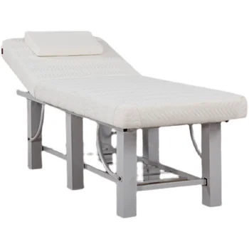 Salon de infrumusetare masaj pat pat de masaj acasă terapie fizică cu găuri în lemn masiv model de broderie pentru frumusetea corpului