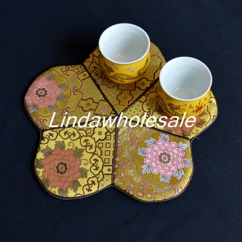 Stil chinezesc ceremonia ceaiului accesorii Masina de brodat servetul decorativ material de izolare pad,masă mat