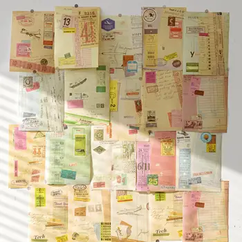 Vintage Bill Tema Materialul de Hârtie Personalizate Mână Cont de Jurnalizare Estetice Scrapbooking Colaj de Hârtie de Design 20buc/Pachet