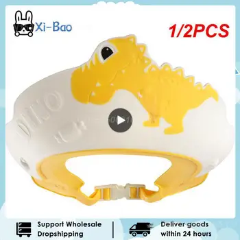 1/2 BUC Baby Sampon Moale Produs de Protecție pentru Urechi din Silicon Reglabil Capace de Sampon pentru Copii Produse de Baie de Baie Capace