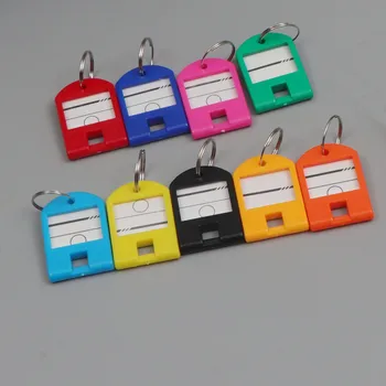 1 buc Etichetă de Bagaj Cheie Lanț Numărul de Înmatriculare Tag-ul Poate Fi Marcat Colorate Carduri de Plastic, Cheie Card Solid
