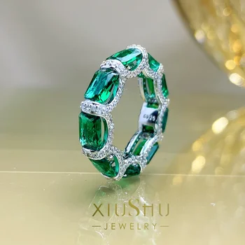 100% Argint 925 Inel, Feminin Diamant Verde, Plin Inel cu Diamant, la Modă și Personalizate Nunta High-end de Bijuterii en-Gros