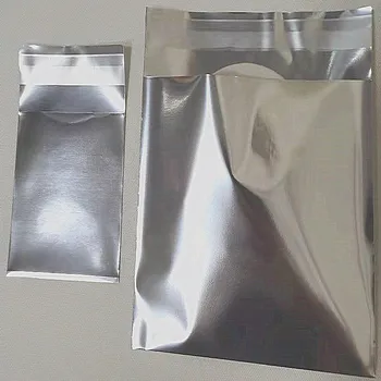 100buc Folie de Aluminiu Auto-Sigilare Pungi de Culoare Argintie Afaceri Mici Bijuterii lucrate Manual de Ambalare Depozitare Organizator Orb Pungi
