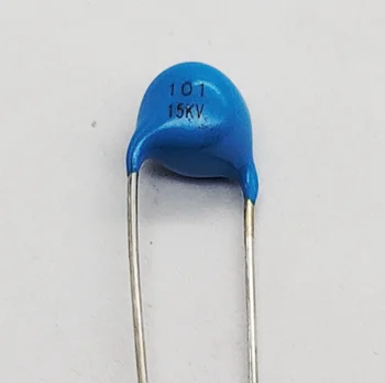 100BUC Înaltă frecvență albastru ceramice chip condensator 15KV 100pF 101K de alimentare de înaltă tensiune condensator cu dielectric din ceramică