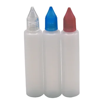 10buc/lot 30 ML(1OZ) Pen Forma de Flacon Picurător,Compresibil Mult Slim E-Suc de Sticla,Cristal, Capac,Lung și subțire Picături