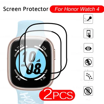 2 buc Moale Sticlă de Protecție Pentru Onoare Ceas 4 Pro 9D Ecran Curbat Protector HonorWatch Ceas 4pro Honar Watch4 Smartwatch Filme