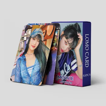 55pcs/set KPOP (G) I-DLE NOU Album Simt Lomo Card Carte de Mici GIDLE MINNIE HD Fotografii Imprimate pe Card Fanii de Colectare Cadouri
