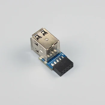 9pin Placa de baza cu 2 Porturi USB2.0 Dual USB a 9 Pini de sex Feminin Adaptor Convertor PCB Bord Card Extender Interne Compter Conectori