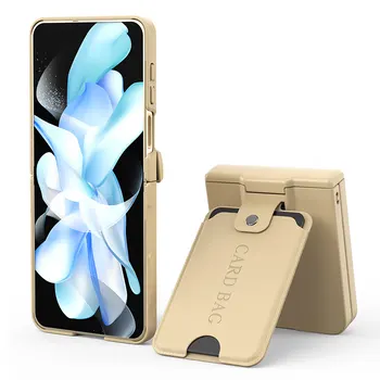 Arc Balama Portable Bag Cardul Pentru Samsung Galaxy Z Flip 5 Invizibil Suport de Moda Anti-drop Caz Telefon Cu Temperat Film