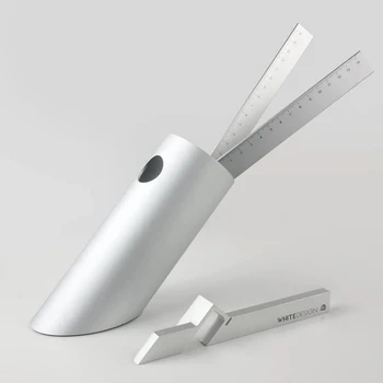 Arta modernă Suport Stilou de Lux de Argint High-end accesorii Desktop pen caz cu 45 de grade de Înclinare Desktop suport stilou