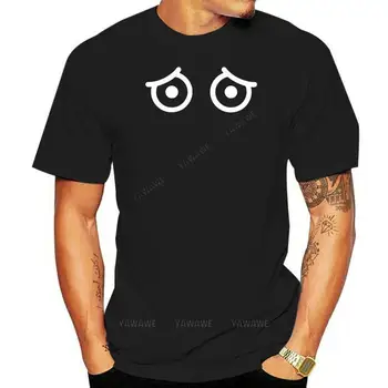 Brand om tee-tricou Personalizat Montate Ochi de Desene animate de benzi Desenate, Distracție Lustig Tricou Barbat Celebru Negru Culoare Solidă pentru Bărbați Pop Top T-Shirt