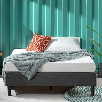 Cadru de pat, perna platforma cadru de pat, sprijinit de lemn batten, nici primavara, usor de asamblat, de uz casnic dormitor cadru de pat