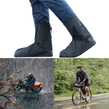 Capace de Boot L/XL/XXL/XXXL Unisex Pantofi Protectori Ploaie Pantofi de Acoperire rezistent la apa 1 pereche de Motociclete Scutere pentru Ploioasă Zi cu Zăpadă