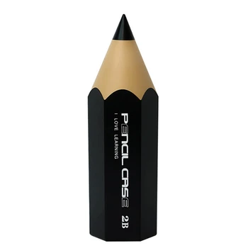 Creion În Formă De Stilou Titularul De Perie Cosmetice De Stocare De Caz Pentru Birou Praf De Organizator Desktop Caz Negru