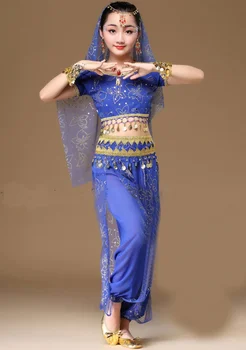 Dans Oriental Costume Fete Egipt Copil costum Belly Dance Costume Set Egiptean, Indian Dansul din Buric Îmbrăcăminte India