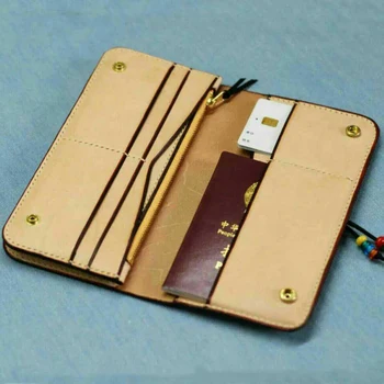 DIY suport card de lungă pliat portofel pașaport sac interior fermoar buzunar mor de tăiere cuțit mucegai mâna pumn instrument șablon