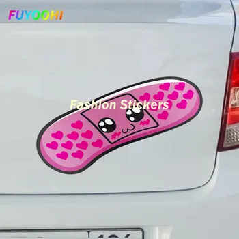 FUYOOHI Juca Autocolante Kawai Plasture Autocolant Auto Anime Drăguț Vinil Decal Scratch-Proof protecție Solară Personalitate Accesorii Auto