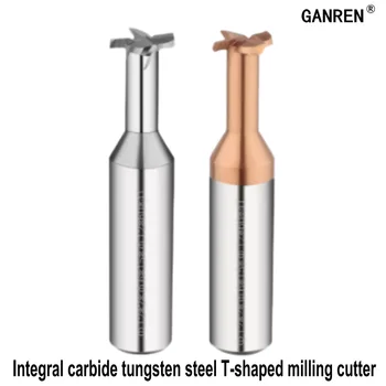 Integrantă Cimentat Carbură de Tungsten din Oțel T-groove freze Pentru Prelucrare Strat de Aluminiu 2 3 4 5 mm în formă de T a frezei CNC