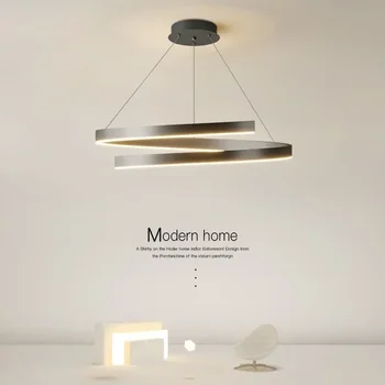 LED-uri moderne Spirală de Lumină Pandantiv Candelabru pentru Living Dining Dormitor de Lux Lampă de Agățat Decor Acasă de Iluminat Luciu