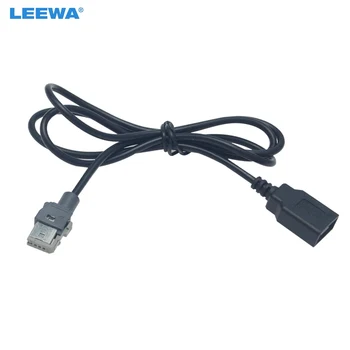 LEEWA 10X original Standard Radio CD Audio Mufă Pentru Adaptor USB Conector Pentru Peugeot 307 408 Citroen C4 C5 Date Cablu #6157
