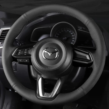 Masina personalizat Volan Panglica Acoperi Respirabil Piele naturala 100% se Potrivesc Pentru Mazda CX-3 CX3 CX-5 CX5 2017 2018 Accesorii Auto