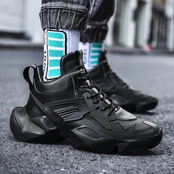 Moda Indesata Adidași Bărbați din Piele PU Pantofi de Sport cu Talpă Anti-Alunecare de Jogging în aer liber Zapatillas de Înaltă Calitate, Adolescenți Încălțăminte