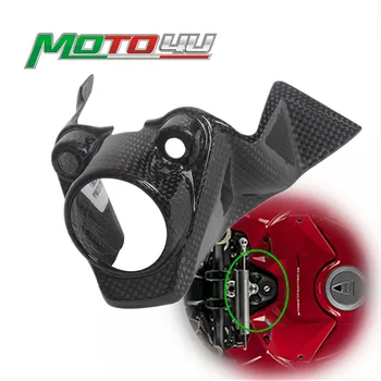 MOTO4U Pentru Ducati Hypermotard 950 2019 2020 2021 2022 100% Fibra de Carbon Cheii Capac Mat/Lucios Motocicleta Cheie Surround Acoperi