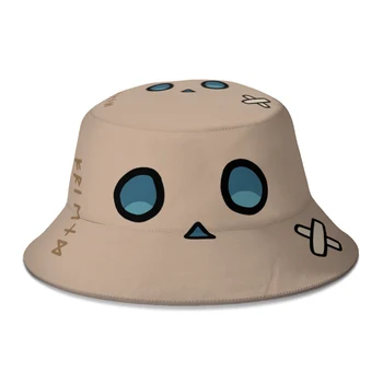 Nanashi Mumei Mascota Hololive Producție Fictive Virtual Youtuber Vtuber Găleată Pălărie Pliabilă Bob Pescar Pălării Panama Capac