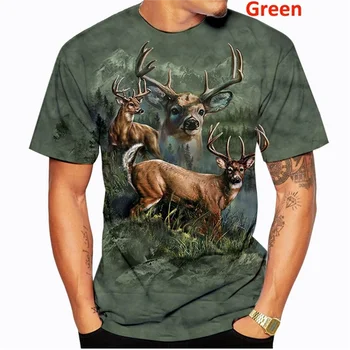 Noi Casual pentru Bărbați T-shirt cu Maneci Scurte Rotund Gat tricou Animal Print 3D Top cu Maneci Scurte Plus Dimensiune Îmbrăcăminte de Stradă