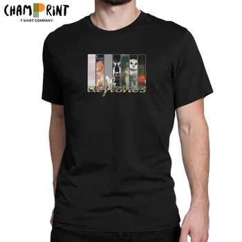 Noutatea Deftones H O R S E W H I T E T-Shirt pentru Bărbați Crewneck Bumbac Tricouri Maneca Scurta Idee de Cadou Haine