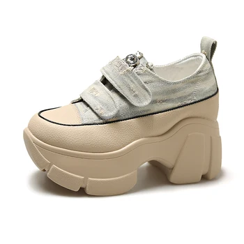 Pantofi pentru Femei 2023 Masiv de Înaltă Calitate Femei Vulcaniza Pantofi Outdoor pentru Femei Adidași cu Toc Plat Platforma Adidasi