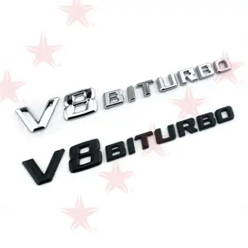 Pentru Benz BITURBO Masina 3D Autocolante ABS Vehicul Scrisoare Logo-ul Auto Partea de Autocolant Auto Accesorii Coafura