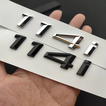 Pentru BMW 2015 2014 F20 F21 114i Logo Literele Alfabetului Numărul Autocolant Accesorii 3D ABS Cromat Negru Portbagaj 114i Emblema, Insigna