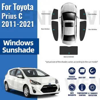 Pentru Toyota Prius C Aqua 2011-2021 Auto Parasolar Scut Magnetic Parbriz Cadru Cortina Din Spate, Geam Lateral Umbrele De Soare Visor