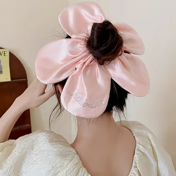 Printesa Mare Elastice De Păr De Flori De Sex Feminin Din Coreea De Sud De Înaltă Calitate Senzorială Coarda Păr Pălărie Roz Headrope Pălării De Flori