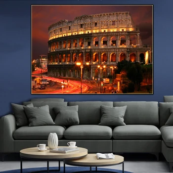 Pânză de perete imagini Roma Colosseum ART Hoom Decor Cuadros Celebra Clădire Postere O pictura de perete tablouri de Arta Imagine