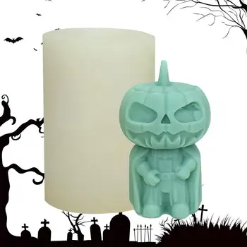 Spooky Halloween Lumânare Mucegai Rășină Sculptura Mucegai DIY Lumanare Aromatherapy Mucegai Dovleac Papusa, Fantomă, Și Omul de Zbor Ornamente