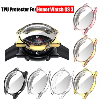 TPU Caz de Protecție Pentru Onoare Ceas GS 3 Ecran Protector Placare Cover Pentru Huawei Honor Ceas GS3 Moale de Protecție Maneca Shell