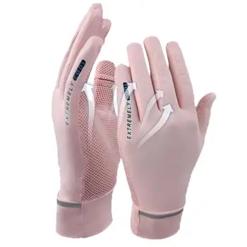 UV de Protecție Mănuși de Lumina Uv de Protecție Mănuși de Soare, Mănuși Pentru Femei, Două Degete Atingerea Ecranului Potrivit Pentru Golf de Fitness