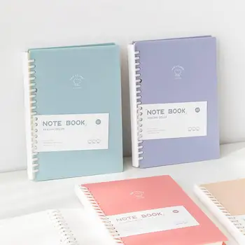 Volante Notebook Culoare Crem Reîncărcabile de Frunze Vrac Buna Scris Gros A5 Moda Spirală Liant Notebook Student Consumabile