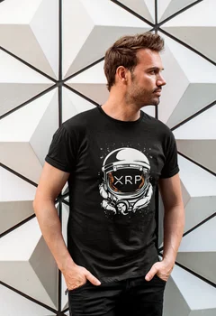 XRP Moneda Crypto Moneda pe Lună de Astronautul T-Shirt